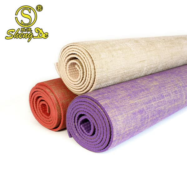 Pvc Jute Yoga Mat-4